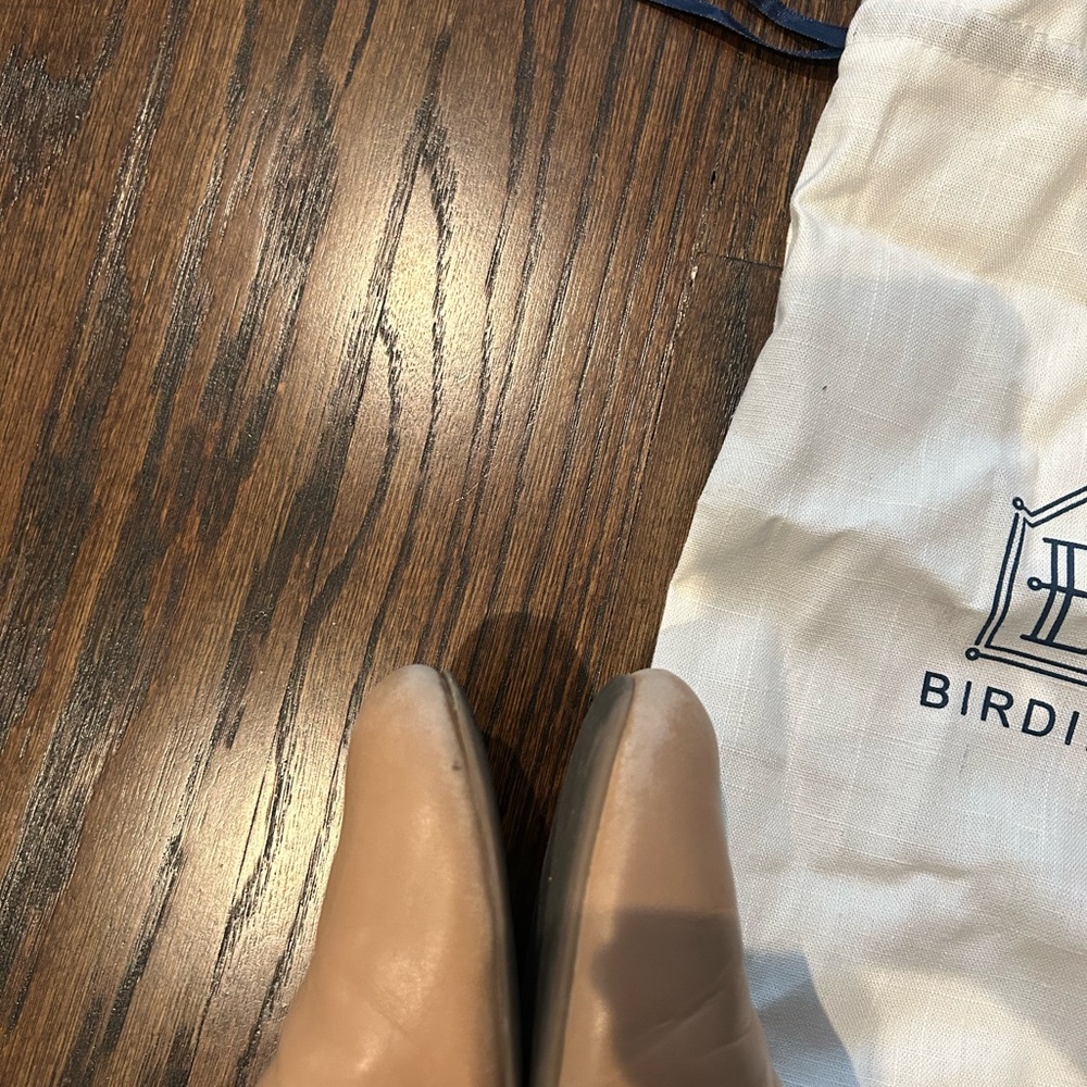 Birdies Tan Leather Slip-Ons - Picture 7 of 7